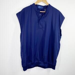 Smith & Tweed 1953 Mens Vest Navy Blue Pullover Windbreaker Vest Size Large L